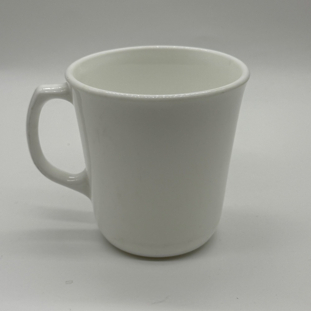 Vintage Corning Ware White Coffee Mug Cup USA Milk‎ Glass MCM